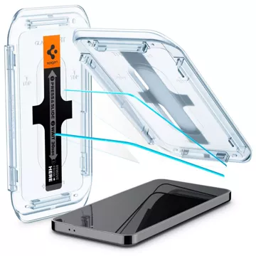 Spigen Glas.tR Tempered Glass „EZ Fit“ 2-Pack pro Samsung Galaxy S24 Clear