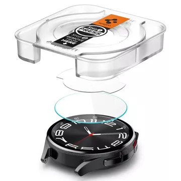 Spigen Glas.tr „EZ-Fit“ 2-balení tvrzeného skla pro Samsung Galaxy Watch 6 Classic (43 mm) čiré