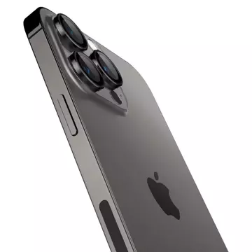 Spigen Optik.tR "EZ FIT" chránič fotoaparátu 2 balení pro Apple iPhone 14 Pro / 14 Pro Max Black