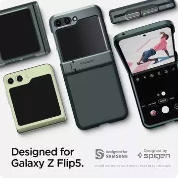 Spigen Tough Armor Pro Galaxy Z Flip 5 Abyss Green