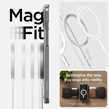 Spigen Ultra Hybrid Mag Mag Safe Case pro Apple iPhone 15 Plus White