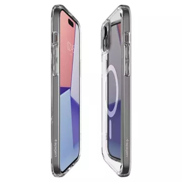 Spigen Ultra Hybrid Mag Mag Safe Case pro Apple iPhone 15 Plus White