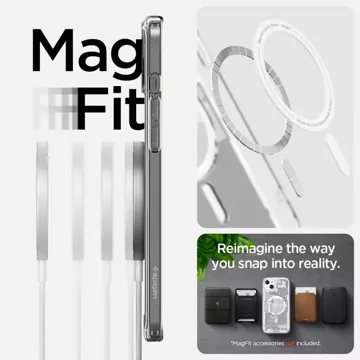 Spigen Ultra Hybrid Mag Mag Safe pro Apple iPhone 15 Zero One White