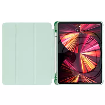 Stojan Pouzdro na tablet Smart Cover pouzdro pro iPad Pro 12,9 '' 2021/2020 s funkcí stojánku zelené