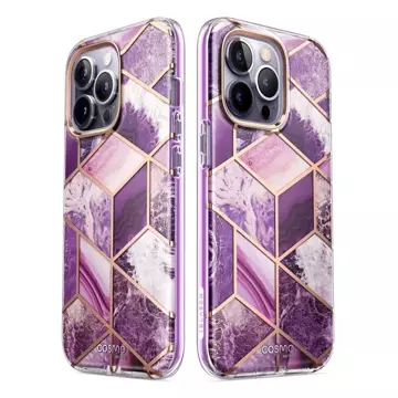 Supcase cosmo iphone 14 pro max mramorově fialový