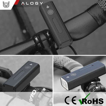 Světlo na kolo Přední LED světlo na kolo Osvětlení na kolo Vodotěsné IPX5 Alogy P12 Bike Light Black