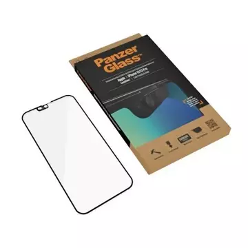 Szkło PanzerGlass E2E Microfracture do iPhone 13/13 Pro 6,1" CamSlider Case Friendly AntiBacterial Czarny/black 2748