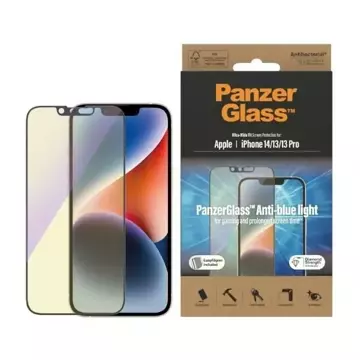 Szkło PanzerGlass Ultra-Wide Fit pro iPhone 14 / 13 Pro / 13 6,1" Ochrana obrazovky Antibakteriální Snadné zarovnání Včetně Anti-modré světlo 2791