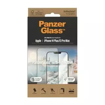 Szkło PanzerGlass Ultra-Wide Fit pro iPhone 14 Plus / 13 Pro Max 6,7" ochrana obrazovky Antireflexní antibakteriální Snadné zarovnání 2789