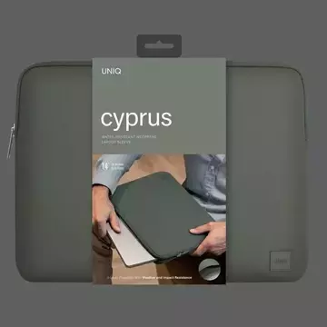 Taška na notebook UNIQ Cyprus Sleeve 14" zelená/cínová zelená Voděodolný neopren