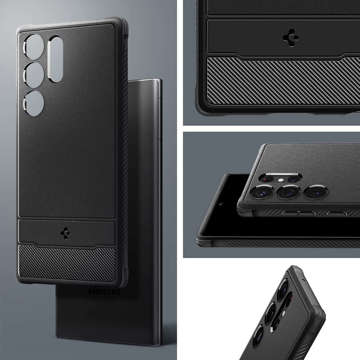 Telefon Spigen Rugged Armor pro Samsung Galaxy S23 Ultra Matte Black