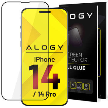 Tvrzené sklo 9H Alogy Full Glue pro pouzdro pro Apple iPhone 14/14 Pro