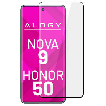 Tvrzené sklo 9H Alogy Full Glue pro pouzdro pro Huawei Nova 9 / Honor 50