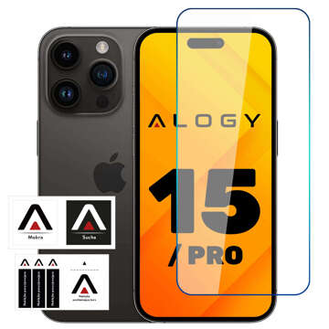 Tvrzené sklo 9H pro iPhone 15 / 15 Pro s Alogy Screen Protector PRO