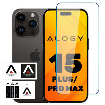 Tvrzené sklo 9H pro iPhone 15 Plus / 15 Ultra / 15 Pro Max pro Alogy Screen Protector PRO