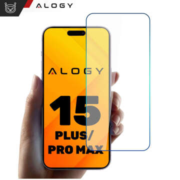 Tvrzené sklo 9H pro iPhone 15 Plus / 15 Ultra / 15 Pro Max pro Alogy Screen Protector PRO