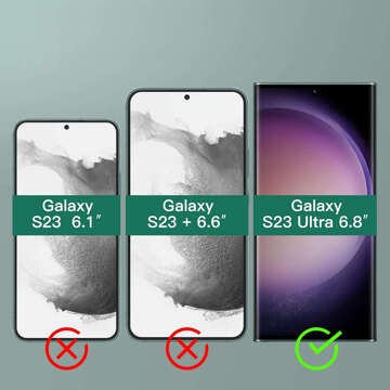 Tvrzené sklo Glastify UVTG 2-PACK pro Samsung Galaxy S23 Ultra Clear