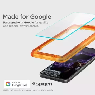 Tvrzené sklo Spigen ALM Glas.TR 2-Pack pro Google Pixel 8 Clear