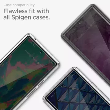 Tvrzené sklo Spigen ALM Glas.TR 2-Pack pro Google Pixel 8 Clear