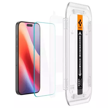 Tvrzené sklo Spigen Glas.Tr "Ez Fit" 2-Pack pro iPhone 16 Pro Clear