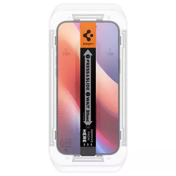 Tvrzené sklo Spigen Glas.Tr "Ez Fit" 2-Pack pro iPhone 16 Pro Clear