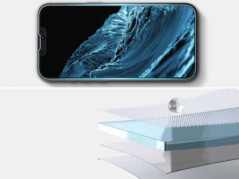 Tvrzené sklo Spigen Glas.tR EZ Fit pro Apple iPhone 13/13 Pro