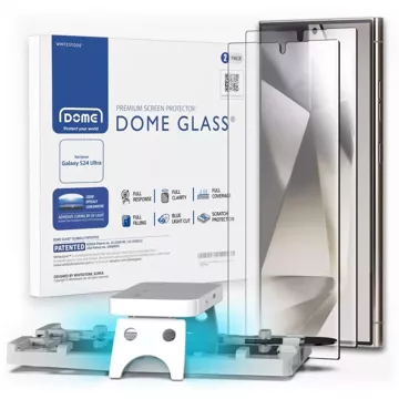 Tvrzené sklo Whitestone Dome Glass 2-Pack pro Samsung Galaxy S24 Ultra Clear