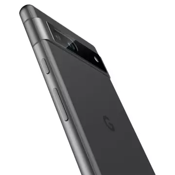 Tvrzené sklo chránič fotoaparátu Spigen Optik.TR „EZ FIT“ chránič fotoaparátu 2 balení pro Google Pixel 7A Black