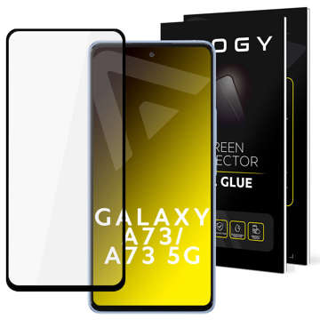 Tvrzené sklo pro Alogy Full Glue pouzdro vhodné pro Samsung Galaxy A73 / A73 5G Black