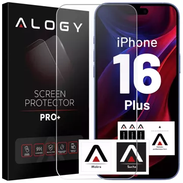 Tvrzené sklo pro Apple iPhone 16 Plus Screen Protector 9H Alogy Heavy Pro™️