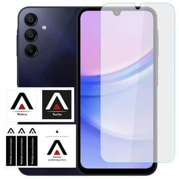 Tvrzené sklo pro Samsung Galaxy A25 5G / A15 4G / 5G Ochranné sklo na displej 9H Alogy Pro