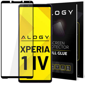 Tvrzené sklo pro pouzdro Alogy Full Glue přátelské pro Sony Xperia 1 IV Black