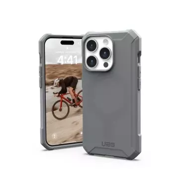 UAG Essential Armor Magsafe case - ochranný obal pro iPhone 15 Pro (stříbrný)