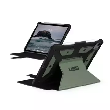 UAG Metropolis SE - ochranné pouzdro pro iPad Pro 11" 1/2/3/4G, iPad Air 10,9" 4/5G s držákem Apple Pencil (olivový)
