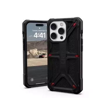 UAG Monarch - ochranný obal pro iPhone 14 Pro (kevlar black)