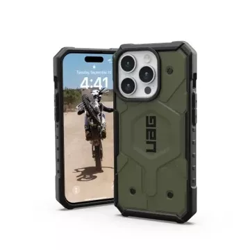 UAG Pathfinder Magsafe case - ochranný obal pro iPhone 15 Pro (olivový)