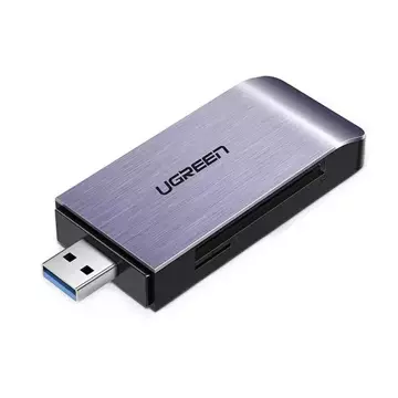 UGREEN Čtečka karet SD / micro SD / CF / MS pro USB 3.0 šedá (50541)