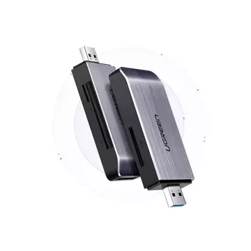 UGREEN Čtečka karet SD / micro SD / CF / MS pro USB 3.0 šedá (50541)