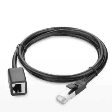 UGREEN Ethernet prodlužovací kabel RJ45 Cat 6 FTP 1000 Mbps 2 m černý (NW112 11281)