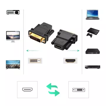 UGREEN HDMI adaptér (samice) – DVI 24 1 (samec) FHD 60 Hz černý (20124)