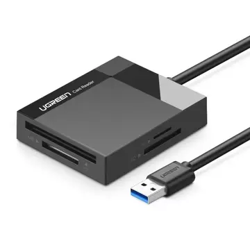 UGREEN USB 3.0 čtečka paměťových karet SD / micro SD / CF / MS černá (30231)