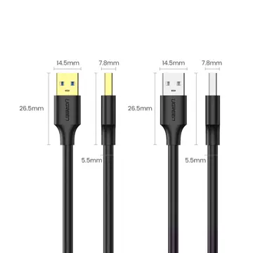 UGREEN kabel USB 3.2 Gen 1 3 m černý (US128 90576)