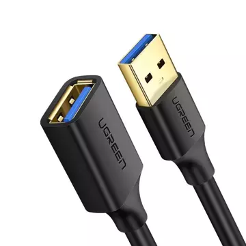 UGREEN kabel prodlužovací kabel USB 3.0 (samice) - USB 3.0 (samec) adaptér 1,5 m černý (US129 30126)