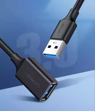 UGREEN kabel prodlužovací kabel USB 3.0 (samice) - USB 3.0 (samec) adaptér 1,5 m černý (US129 30126)