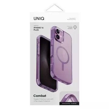 UNIQ Combat pouzdro pro iPhone 16 Plus 6,7" Magclick Charging Pink/Grape Pink