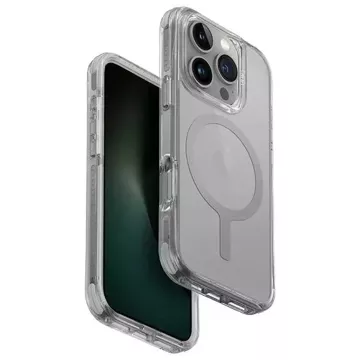 UNIQ Combat pouzdro pro iPhone 16 Pro 6,3" Magclick Charging Grey/Stone Grey