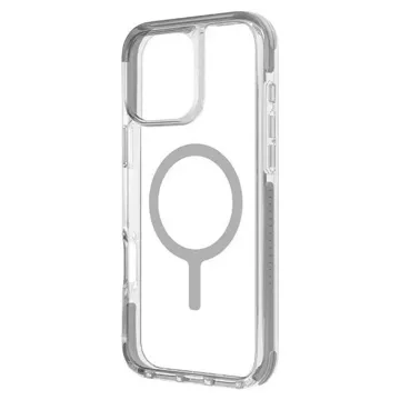 UNIQ Combat pouzdro pro iPhone 16 Pro 6,3" Magclick Charging Grey/Stone Grey