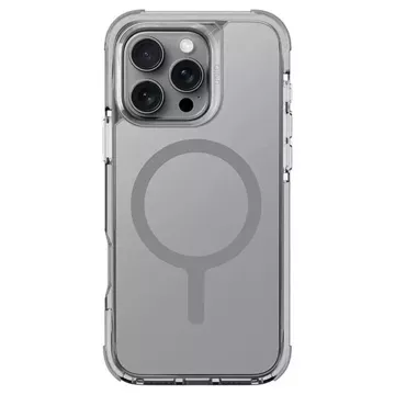 UNIQ Combat pouzdro pro iPhone 16 Pro 6,3" Magclick Charging Grey/Stone Grey