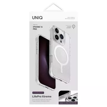 UNIQ LifePro Xtreme Case pro iPhone 16 Pro 6,3" Magclick nabíjecí transparentní/pozlátko Lucent