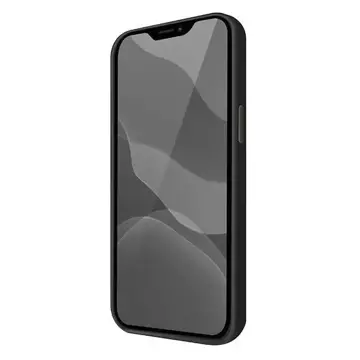 UNIQ etui Lino Hue iPhone 12 Pro Max 6,7" černý/inkoust černý Antimikrobiální